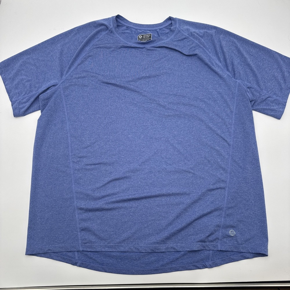 Mondetta Outdoor Project Mens Performance Blue T shirt Size XXL Stretch Athletic